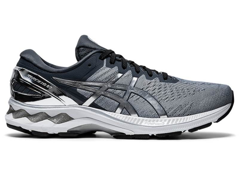 Sapatilhas Running Asics GEL-KAYANO 27 PLATINUM Homem Cinzentas, 3164A567.851